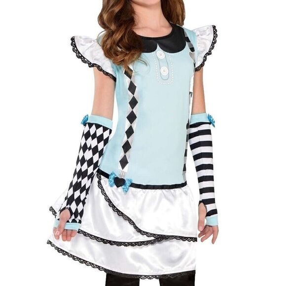Amscan Other - Storybook Dark Alice Tunic Top Child Costume CosPlay Wonderland Sz M/L Up to 14